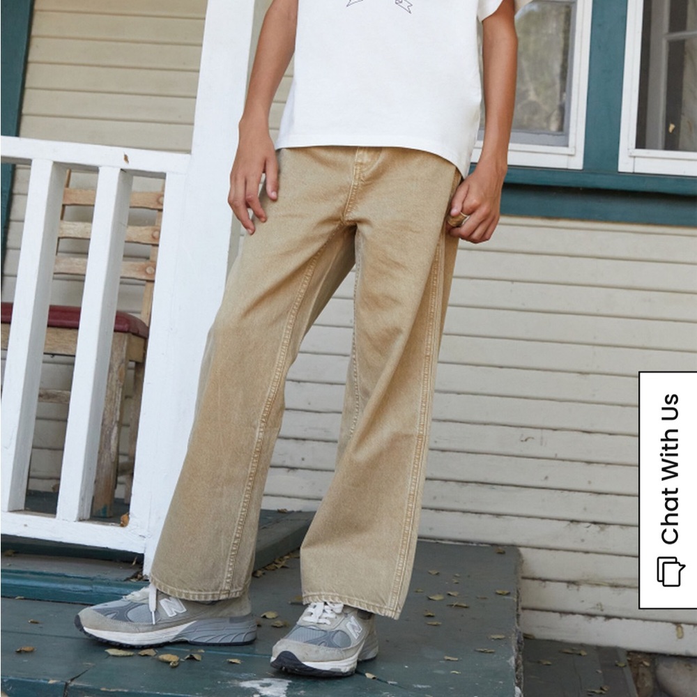 Packing Kids Khaki Baggy Carpenter Jeans size 12 NWT